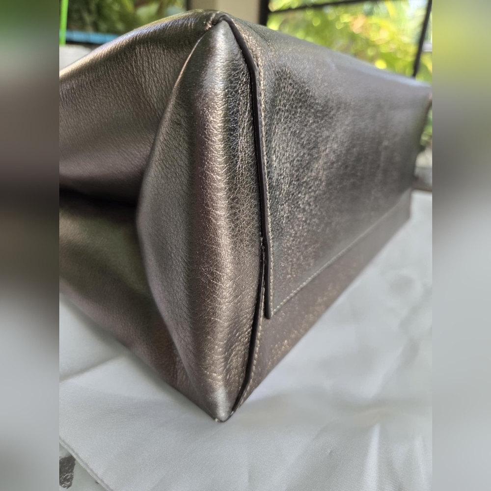 NWT Coach The Borough Bag In Metallic Leather - Picture 11 of 11